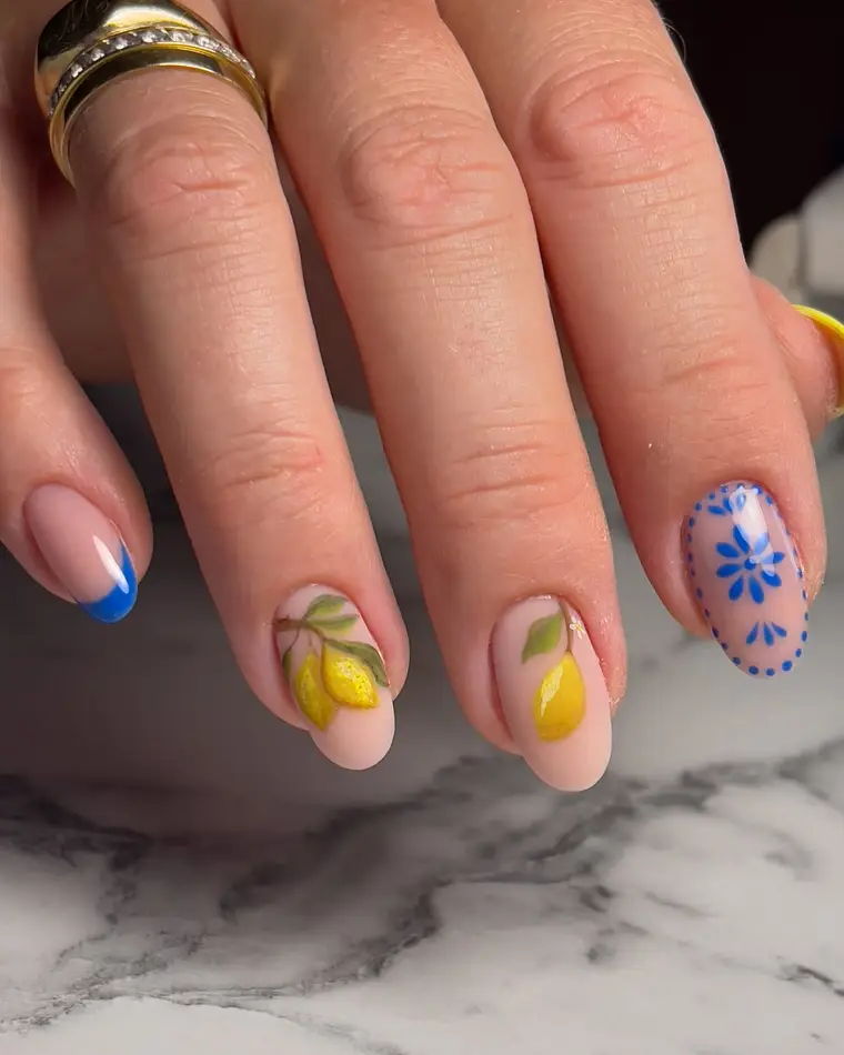 OMBRÉ — handgemaltes Nageldesign, ImagiNails Zürich